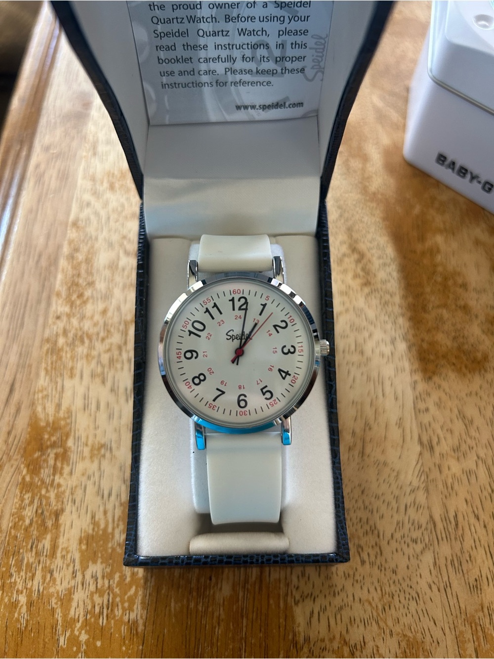 Speidel White Quartz Watch - Classic White Strap